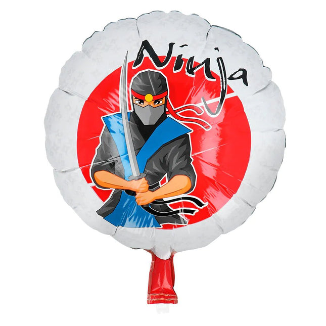 Ninja Helium Ballon Leeg 45cm van Boland koop je bij Partywinkel