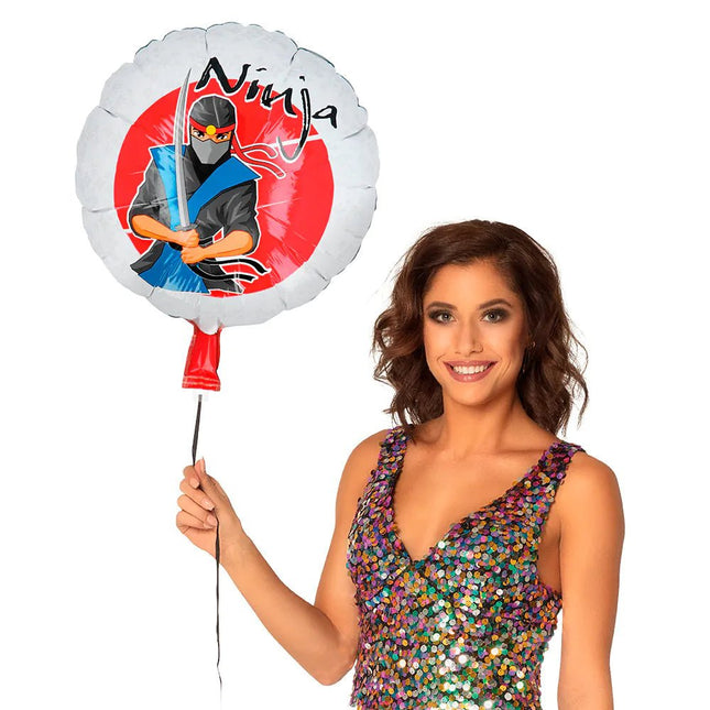 Ninja Helium Ballon Leeg 45cm van Boland koop je bij Partywinkel