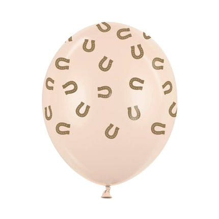 Nude Ballonnen Hoefijzers 30cm 50st van Partydeco koop je bij Partywinkel