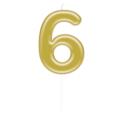 Nombre de bougies d'or - 6