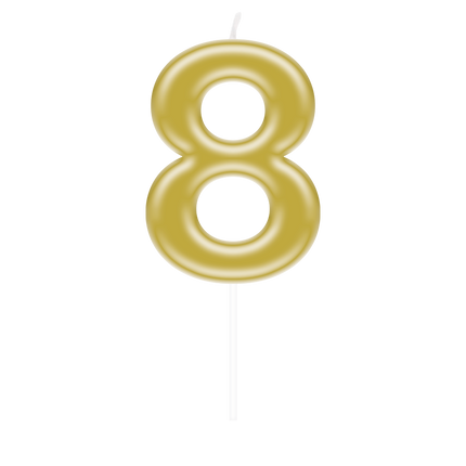 Nombre de bougies d'or - 8