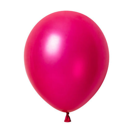 Ballons nacrés fuchsia 30 cm, lot de 50