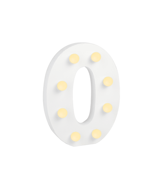 O Licht Letter 16,5cm van Paper Dreams koop je bij Partywinkel