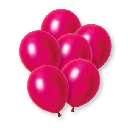 Ballons nacrés fuchsia 30 cm, lot de 50