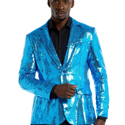 Veste bleue à paillettes