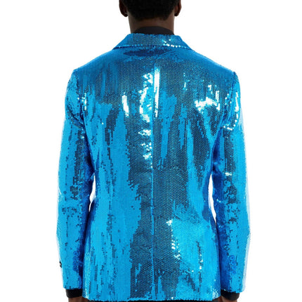 Veste bleue à paillettes