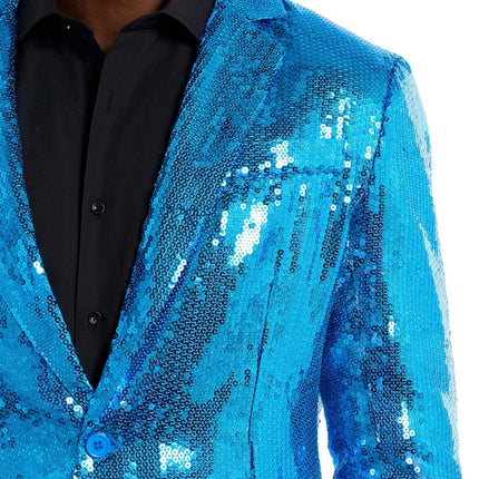 Veste bleue à paillettes
