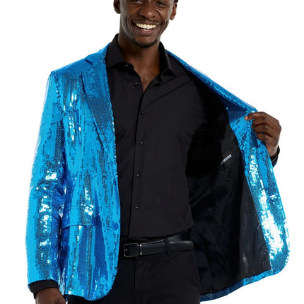 Veste bleue à paillettes
