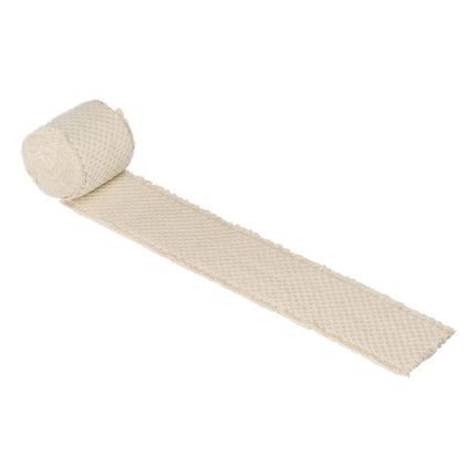 RUBAN DE COTON AUTHENTIQUE BLANC CASSÉ 10 CM X 3 M