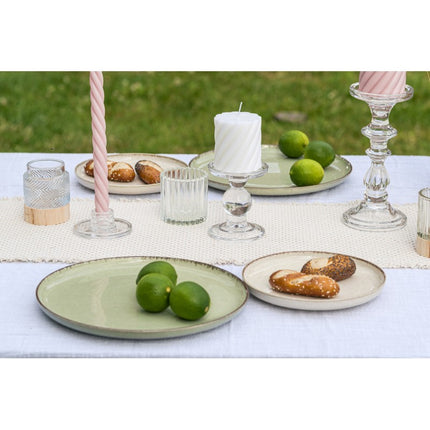RUBAN DE COTON AUTHENTIQUE BLANC CASSÉ 10 CM X 3 M