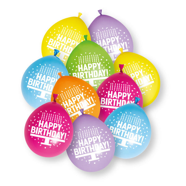 10pcs Happy Birthday 9" Ballons en latex