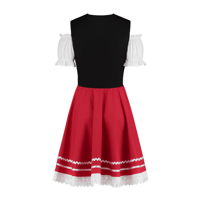 Oktoberfest Dirndl Jurk Oktoberfest Rood Wit Dames 2 Delig van Haus Huberts koop je bij Partywinkel