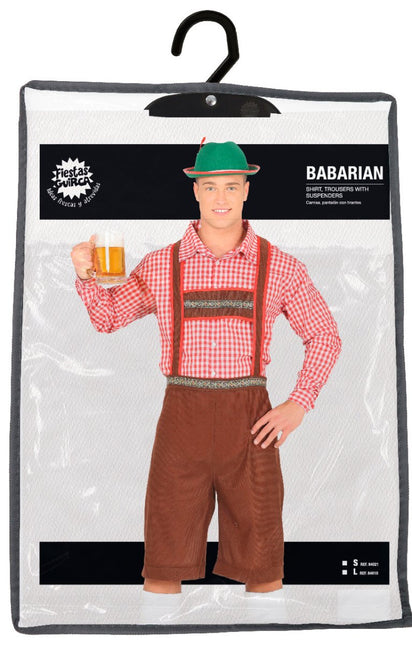 Oktoberfest Kostuum Rood Bruin Heren van Fiestas Guirca koop je bij Partywinkel