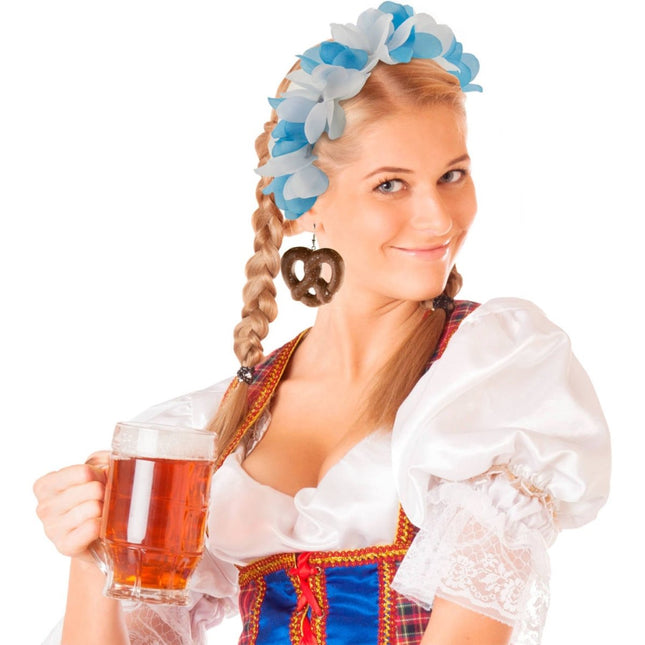 Oktoberfest Oorbellen Pretzels - Partywinkel - 8714572614818