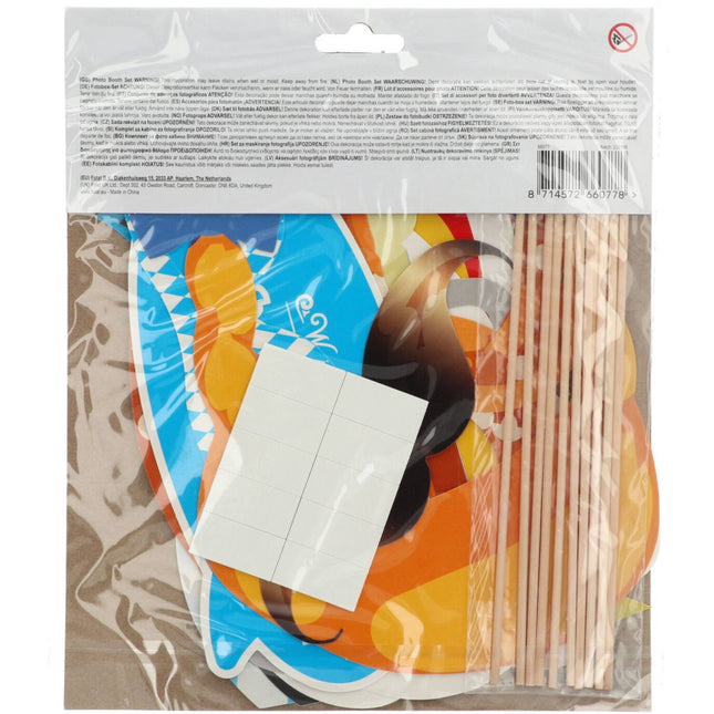 Oktoberfest Photobooth Props 20cm 10st - Partywinkel - 8714572660778