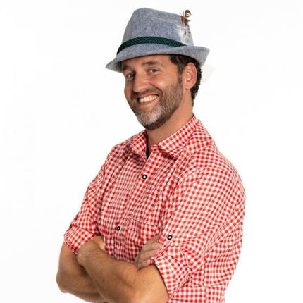 Oktoberfest Tiroler Hoed Veren van Partychimp koop je bij Partywinkel
