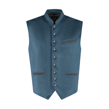 Oktoberfest Trachtenest Antiekblauw van Haus Huberts koop je bij Partywinkel