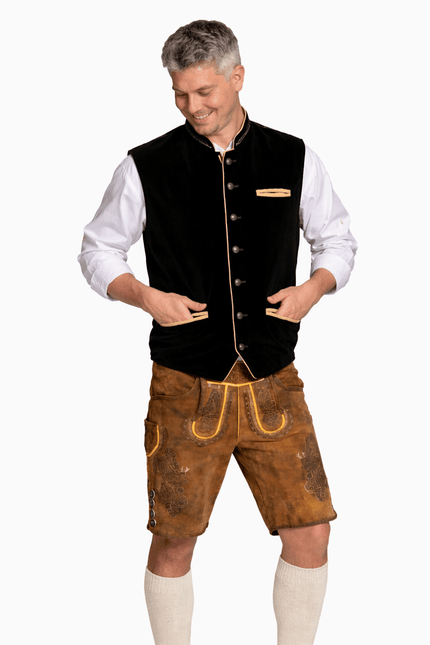 Oktoberfest Vest Zwart Trachten van Tannhauser koop je bij Partywinkel