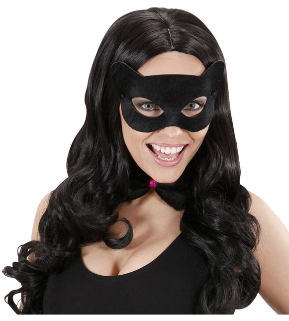 Oogmasker Kat Zwart van Widmann koop je bij Partywinkel
