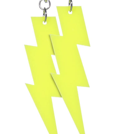 Oorbellen bliksem neon - Partywinkel - 8720059065615