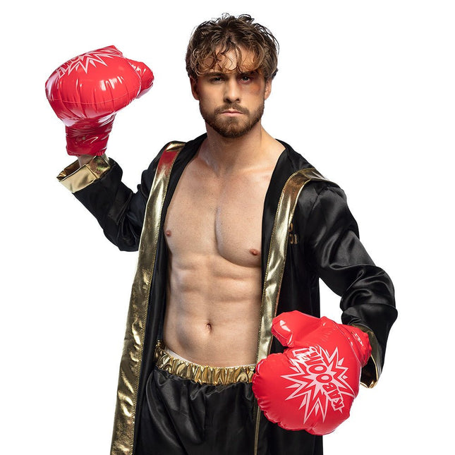 Opblaasbaar Boxhandschoenen 48cm van Boland koop je bij Partywinkel