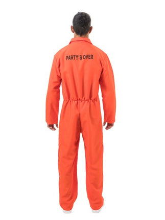 Costume de prisonnier pour homme, orange