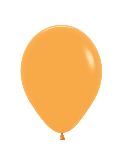 Oranje Ballonnen Mustard 23cm 100st van Sempertex koop je bij Partywinkel