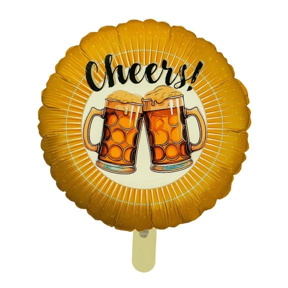 Oranje Helium Ballon Cheers Leeg 45cm van VDV Benefit koop je bij Partywinkel