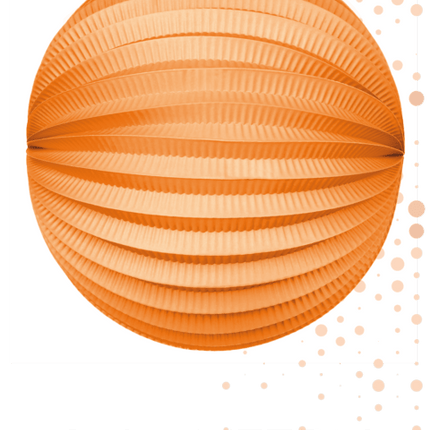 Oranje Lampion 25cm van WeFiesta koop je bij Partywinkel