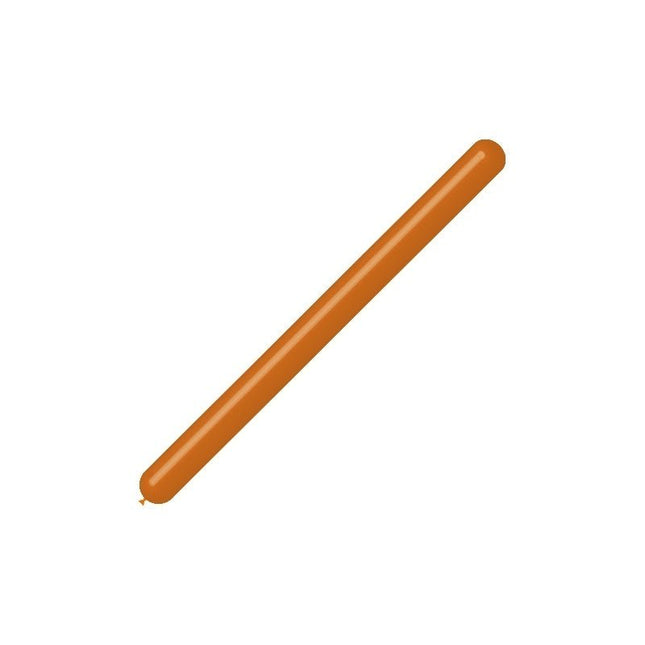 Oranje Modelleerballonnen 7,5cm 150cm 100st van Balloonia koop je bij Partywinkel