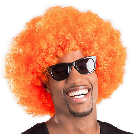 Oranje Pruik Groove van Boland koop je bij Partywinkel