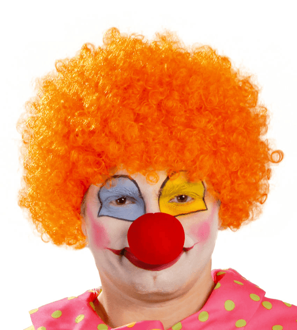 Oranje Pruik Krullen van Fiestas Guirca koop je bij Partywinkel