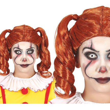 Oranje Pruik Staarten van Fiestas Guirca koop je bij Partywinkel