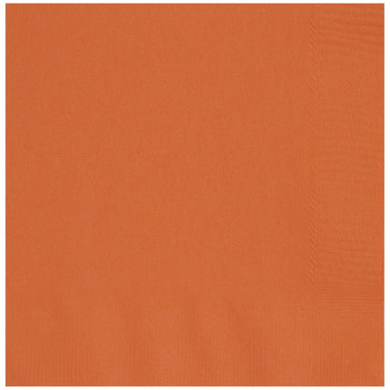 Oranje Servetten 2 Lagen 33cm 20st van Unique koop je bij Partywinkel
