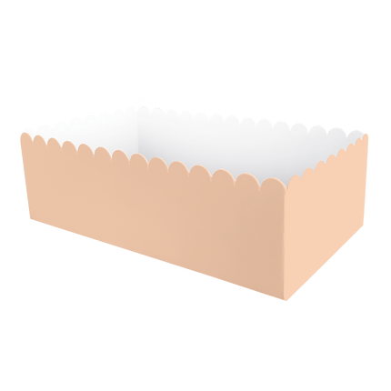 Oranje Snackbakje Pastel 12,5cm 8st van Paper Dreams koop je bij Partywinkel