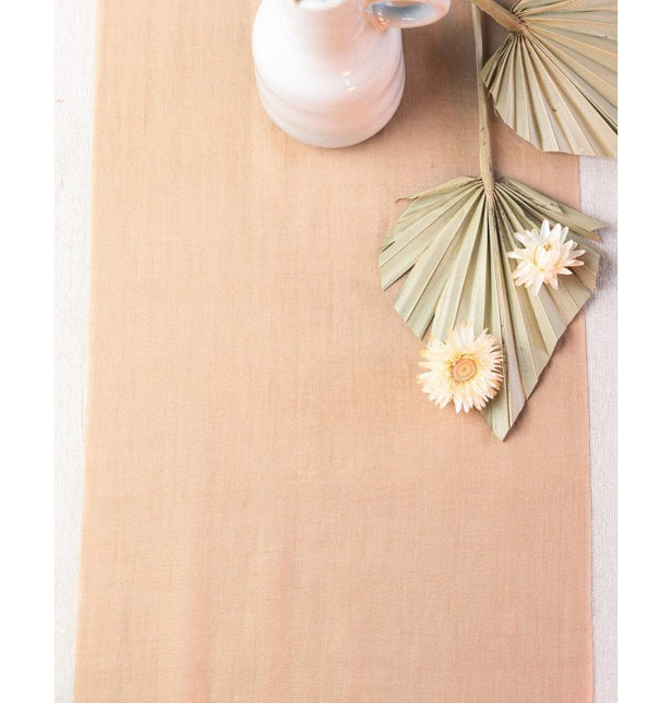 Oranje Tafelloper Chiffon 3m van CHAKS koop je bij Partywinkel