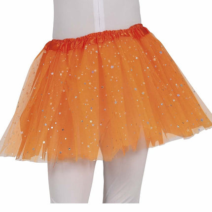 Oranje Tutu Sterren 30cm van Fiestas Guirca koop je bij Partywinkel