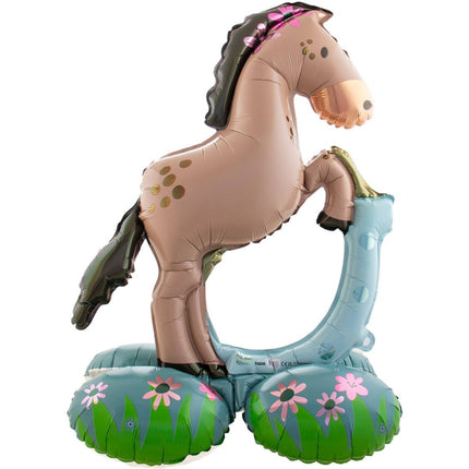 Paard Helium Ballon Leeg 74cm van Folat koop je bij Partywinkel
