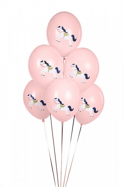 Paarden Ballonnen 30cm 6st van Partydeco koop je bij Partywinkel