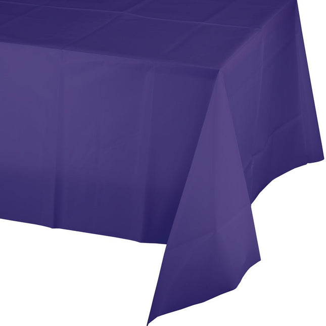 Paars Tafelkleed Plastic 2,74m van Creative Converting koop je bij Partywinkel