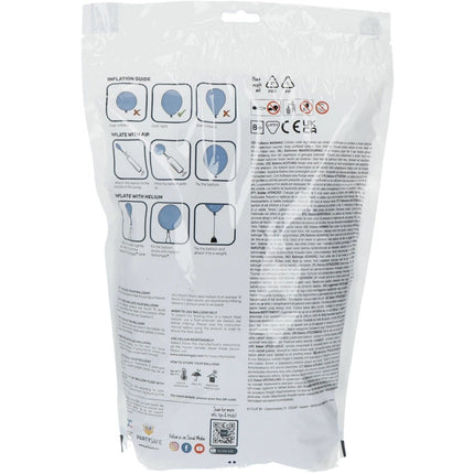 Paarse Ballonnen Metallic Violet Purple 33cm 100st van Folat koop je bij Partywinkel