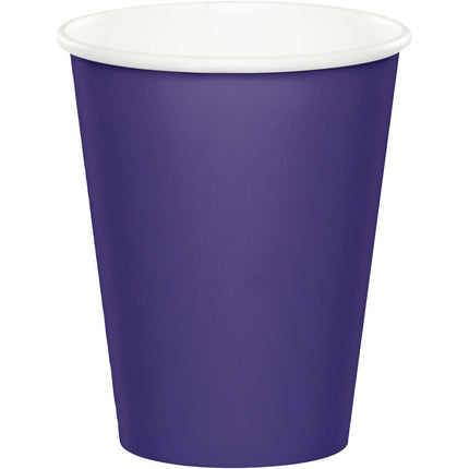 Paarse Bekers 256ml 24st van Creative Converting koop je bij Partywinkel