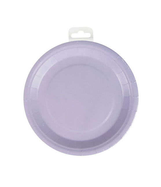 Paarse Borden 23cm 8st van Paper Dreams koop je bij Partywinkel