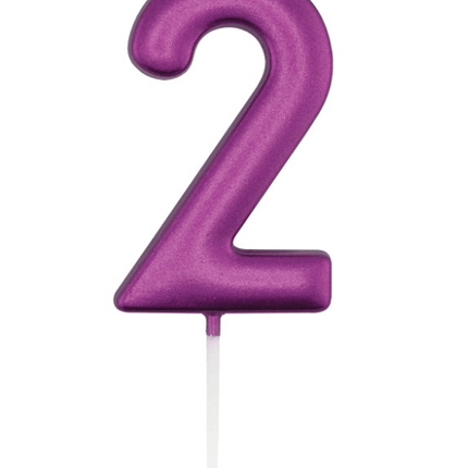 Paarse Cijferkaars 2 van Unique koop je bij Partywinkel