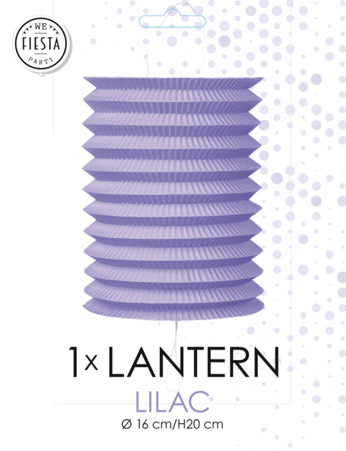 Paarse Lampion 16cm van WeFiesta koop je bij Partywinkel
