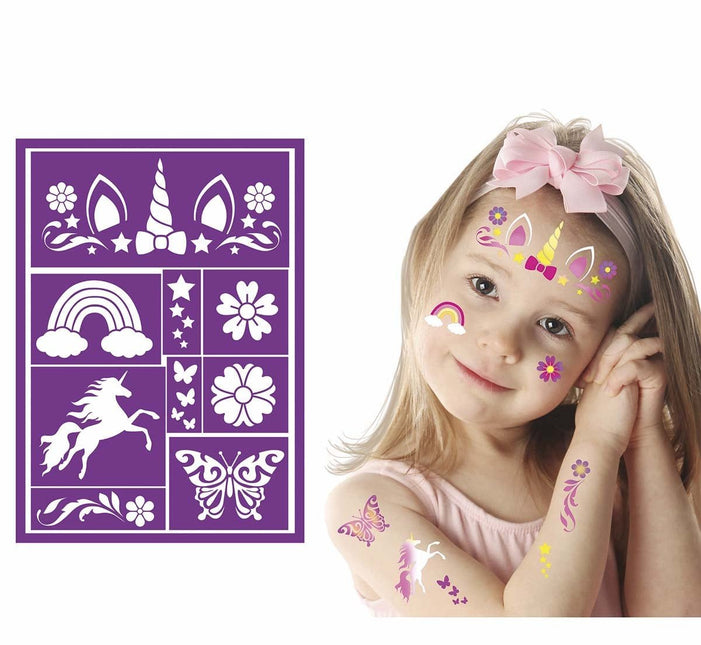 Paarse Schmink Stencil 14x20cm van Fiestas Guirca koop je bij Partywinkel