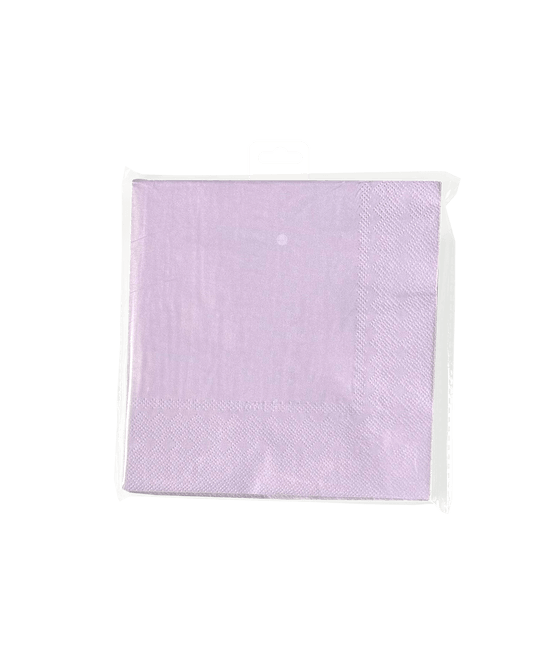 Paarse Servetten Pastel 16,5cm 8st van Paper Dreams koop je bij Partywinkel