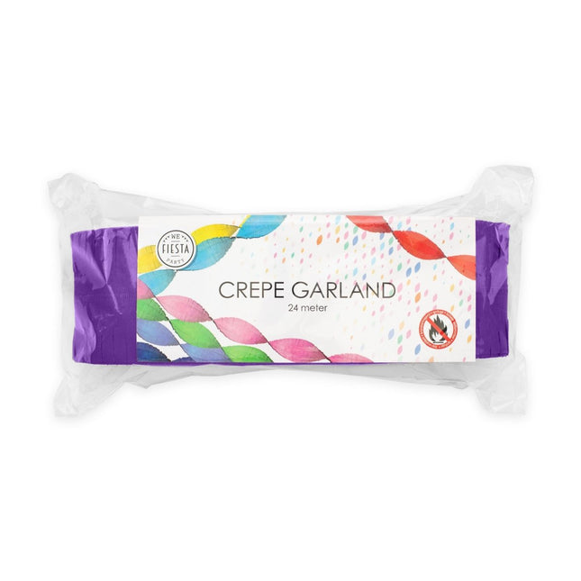 Paarse Slingers Crepe 24m - Partywinkel - 5712735011682