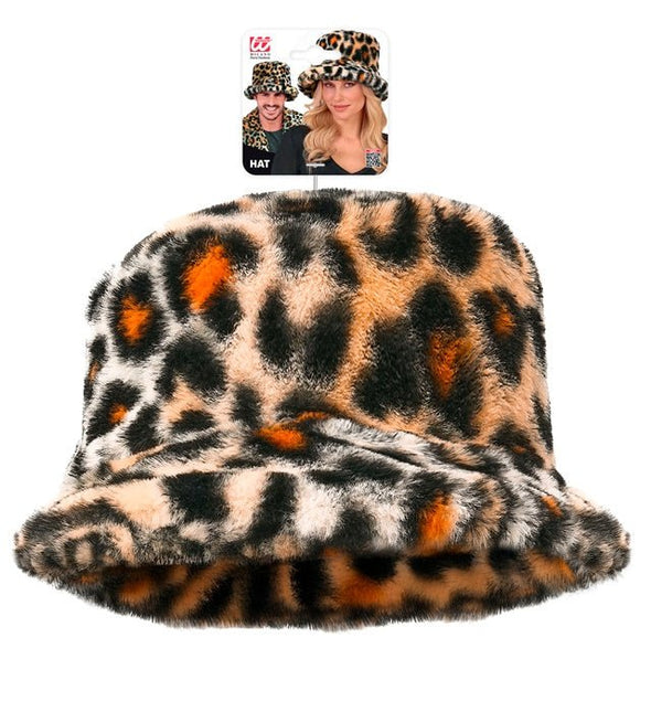 Panter Bucket Hat Pluche van Widmann koop je bij Partywinkel