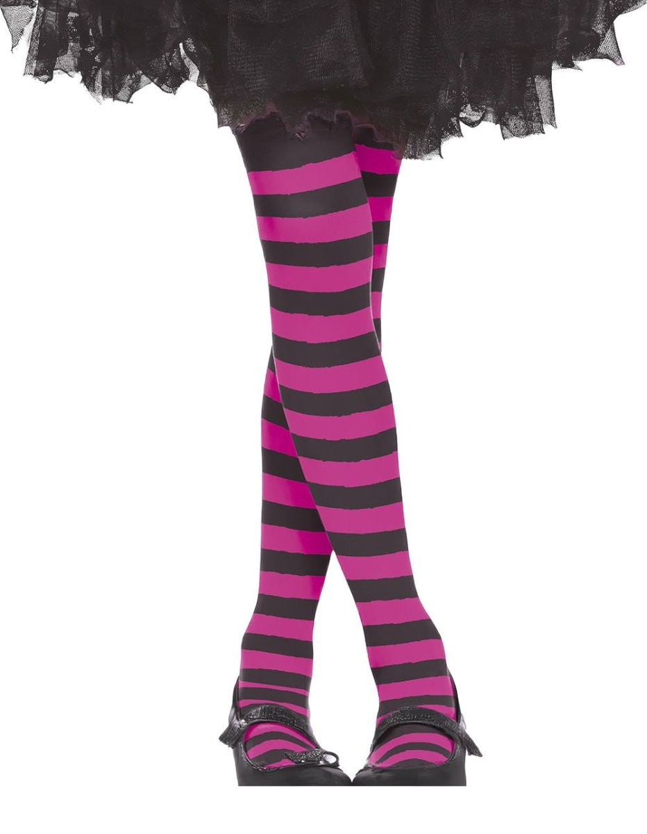 Smiffys Collant , violet et noir, rayé, taille M-L enfant - Déguisement Smiffys Collant , violet et noir, rayé, taille M-L enfant - Déguisement